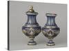 Deux vases balustre de forme Louis XV-null-Stretched Canvas