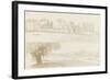 Deux vues de la villa Borghese-Pierre Henri de Valenciennes-Framed Giclee Print