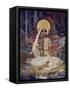 Devaki, Mother of Krishna-Marianne Stokes-Framed Stretched Canvas