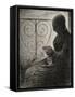 Devant le balcon (profil)-Georges Seurat-Framed Stretched Canvas