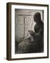 Devant le balcon (profil)-Georges Seurat-Framed Giclee Print