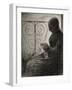 Devant le balcon (profil)-Georges Seurat-Framed Giclee Print