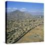 Devastation from Civil War, Kabul, Afghanistan-David Lomax-Stretched Canvas