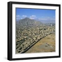 Devastation from Civil War, Kabul, Afghanistan-David Lomax-Framed Photographic Print