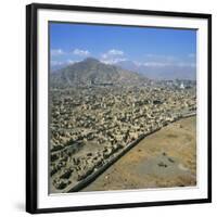 Devastation from Civil War, Kabul, Afghanistan-David Lomax-Framed Photographic Print