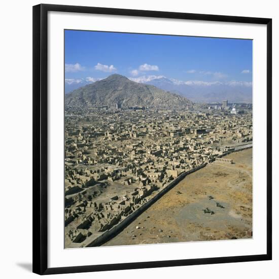 Devastation from Civil War, Kabul, Afghanistan-David Lomax-Framed Photographic Print