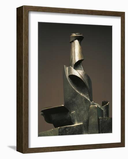 Development of Bottle in Space-Umberto Boccioni-Framed Giclee Print