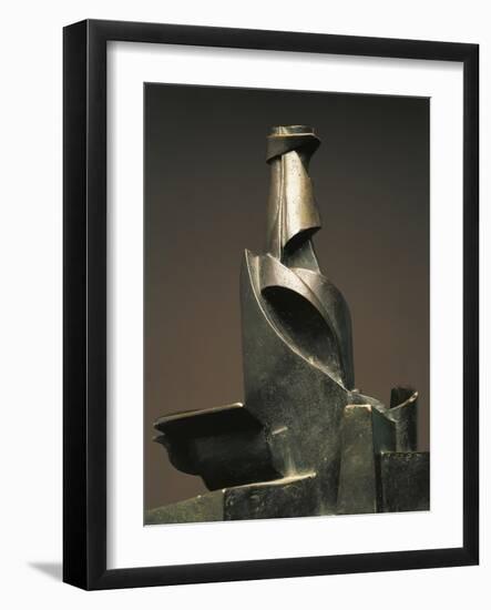 Development of Bottle in Space-Umberto Boccioni-Framed Giclee Print