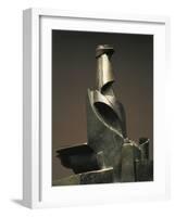 Development of Bottle in Space-Umberto Boccioni-Framed Giclee Print
