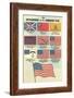 Development of the American Flag-null-Framed Art Print