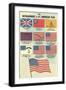 Development of the American Flag-null-Framed Art Print