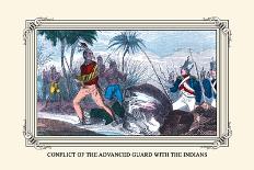 Conflict of the Advanced Guard with the Indians-Devereux-Stretched Canvas