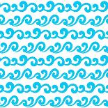 Wave Seamless Pattern-Devi108-Art Print