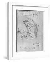 'Device for Repelling Scaling Ladders', c1480 (1945)-Leonardo Da Vinci-Framed Giclee Print