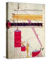 Device for Supplying Water to a Fountain, from 'Book of Knowledge of Ingenious Mechanical Devices'-Islamic-Stretched Canvas