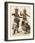 Devil Dancers and Drummer in Ceylon (Sri Lanka), 1800s-null-Framed Giclee Print