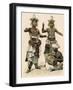 Devil Dancers and Drummer in Ceylon (Sri Lanka), 1800s-null-Framed Giclee Print