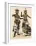Devil Dancers and Drummer in Ceylon (Sri Lanka), 1800s-null-Framed Giclee Print