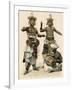 Devil Dancers and Drummer in Ceylon (Sri Lanka), 1800s-null-Framed Giclee Print