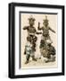 Devil Dancers and Drummer in Ceylon (Sri Lanka), 1800s-null-Framed Giclee Print