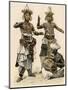 Devil Dancers and Drummer in Ceylon (Sri Lanka), 1800s-null-Mounted Giclee Print