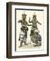 Devil Dancers, Sri Lanka-null-Framed Art Print