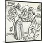 Devil Disguised as Witch's Lover, Illustration from of Witches and Diviner Women-Ulrich Molitor-Mounted Giclee Print