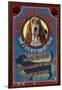 Devil Dog Tavern - Basset Hound-Lantern Press-Framed Art Print