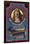 Devil Dog Tavern - Basset Hound-Lantern Press-Framed Art Print