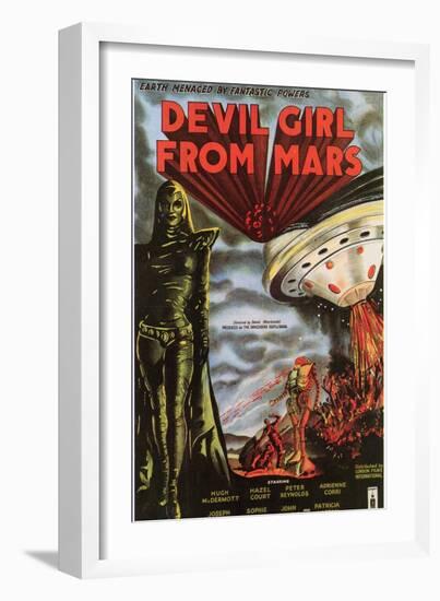 Devil Girl From Mars, 1955-null-Framed Art Print