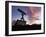 Devil Logo and Volcanoes, Parque Nacional de Timanfaya, Lanzarote, Canary Islands, Spain-Stuart Black-Framed Photographic Print