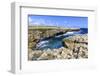 Devil's Bridge, geological limestone rock formation and arch, Willikies, Antigua-Eleanor Scriven-Framed Photographic Print