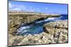 Devil's Bridge, geological limestone rock formation and arch, Willikies, Antigua-Eleanor Scriven-Mounted Photographic Print