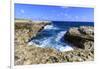 Devil's Bridge, geological limestone rock formation and arch, Willikies, Antigua-Eleanor Scriven-Framed Photographic Print