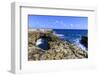 Devil's Bridge, limestone rock formation and arch, tourist takes selfie, Antigua-Eleanor Scriven-Framed Photographic Print