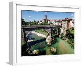 Devil's Bridge over the Natisone River, Cividale del Friuli, Udine, Friuli Venezia Giulia, Italy-Jean Brooks-Framed Photographic Print