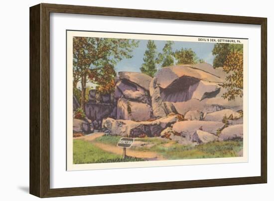 Devil's Den, Gettysburg, Pennsylvania-null-Framed Art Print