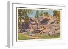 Devil's Den, Gettysburg, Pennsylvania-null-Framed Art Print