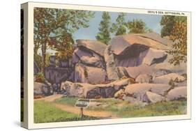 Devil's Den, Gettysburg, Pennsylvania-null-Stretched Canvas