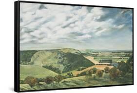 Devil's Dyke Poynings, 1989-Margaret Hartnett-Framed Stretched Canvas