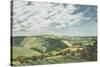 Devil's Dyke Poynings, 1989-Margaret Hartnett-Stretched Canvas