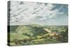 Devil's Dyke Poynings, 1989-Margaret Hartnett-Stretched Canvas