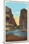 Devil's Gate and Sweetwater River, Wyoming-null-Mounted Art Print