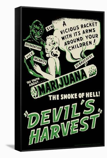 Devil's Harvest Movie by Retro-A-Go-Go Poster-null-Framed Stretched Canvas