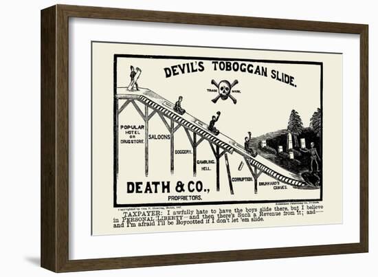 Devil's Toboggan Slide-George F. Hunting-Framed Art Print