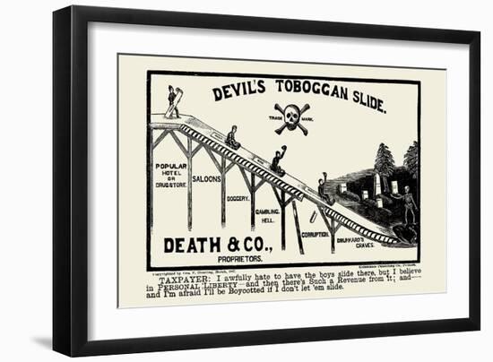 Devil's Toboggan Slide-George F. Hunting-Framed Art Print