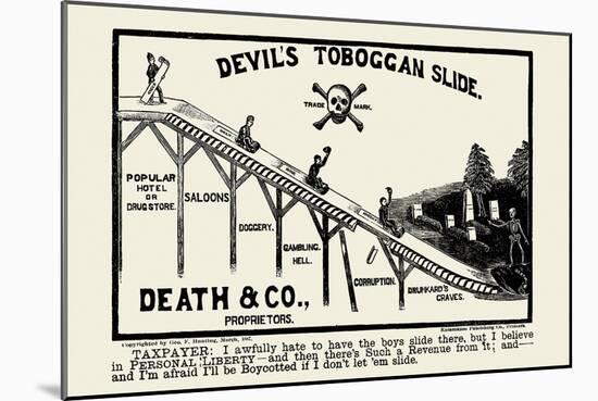 Devil's Toboggan Slide-George F. Hunting-Mounted Art Print