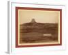 Devil's Tower and Mo. Buttes. Ryan's Ranch in Foreground, 2 Miles from Camera to Tower-John C. H. Grabill-Framed Giclee Print