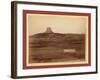 Devil's Tower and Mo. Buttes. Ryan's Ranch in Foreground, 2 Miles from Camera to Tower-John C. H. Grabill-Framed Giclee Print