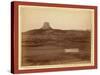 Devil's Tower and Mo. Buttes. Ryan's Ranch in Foreground, 2 Miles from Camera to Tower-John C. H. Grabill-Stretched Canvas